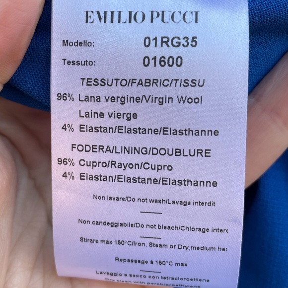 Emilio Pucci wool shift dress, size 10 (small) - Picture 9 of 9